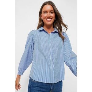 Tuckernuck Blue Stripe Palmer Button Down Shirt Size XXL NWT